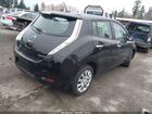 2017 Nissan Leaf S Черный vin: 1N4BZ0CPXHC301592
