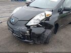 2017 Nissan Leaf S Черный vin: 1N4BZ0CPXHC301592