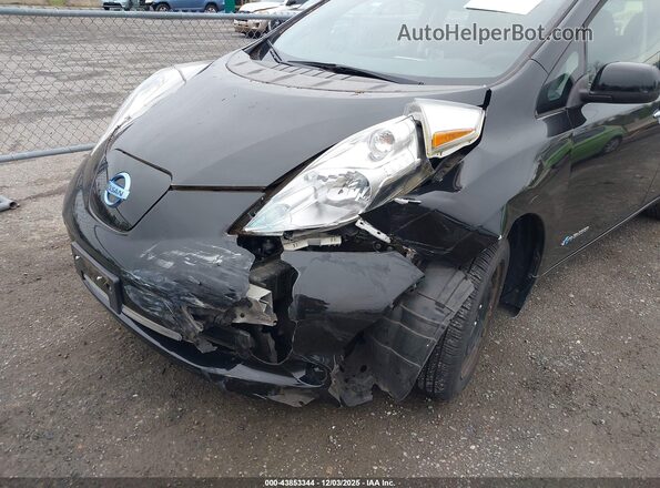 1N4BZ0CPXHC301592 2017 NISSAN LEAF Черный Вид спереди