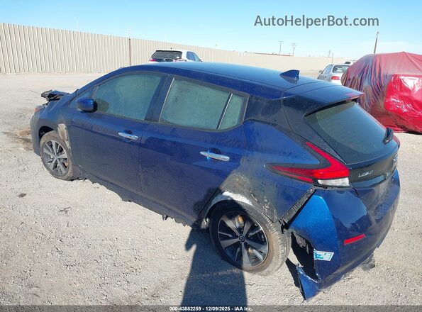 1N4BZ1BV6MC553579 2021 NISSAN LEAF Синий Задняя левая четверть