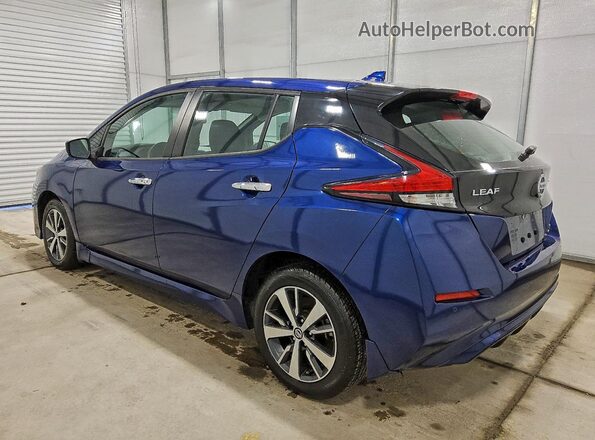 1N4BZ1BV9MC550076 2021 NISSAN LEAF Синий Задняя левая четверть