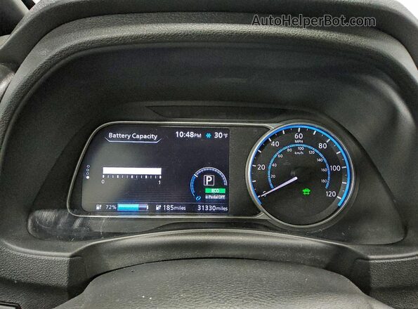 1N4BZ1BV9MC550076 2021 NISSAN LEAF Синий Вид щитка приборов