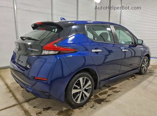 1N4BZ1BV9MC550076 2021 NISSAN LEAF Синий Задняя правая четверть