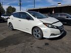 2019 Nissan Leaf S Plus White vin: 1N4BZ1CP2KC312602