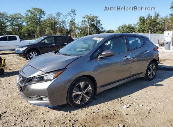1N4BZ1CP4LC311632 2020 NISSAN LEAF Gray Առջևի ձախ երեք քառորդ տեսարան