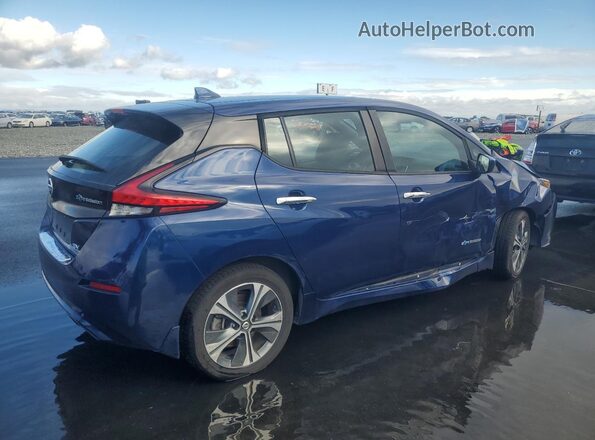 1N4BZ1CP8KC312863 2019 NISSAN LEAF Blue Задня права чверть