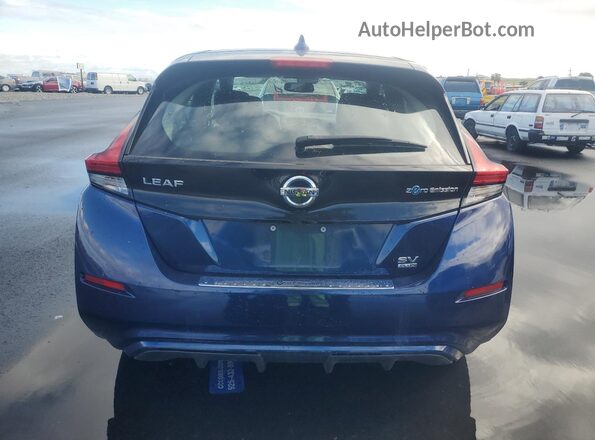 1N4BZ1CP8KC312863 2019 NISSAN LEAF Blue Вид ззаду