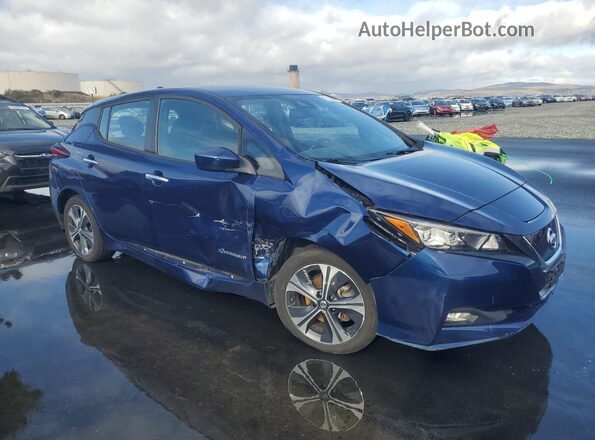 1N4BZ1CP8KC312863 2019 NISSAN LEAF Blue Передня права чверть