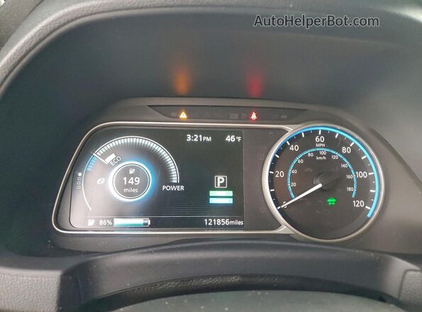 1N4BZ1CPXLC304796 2020 NISSAN LEAF Серебряный Вид щитка приборов