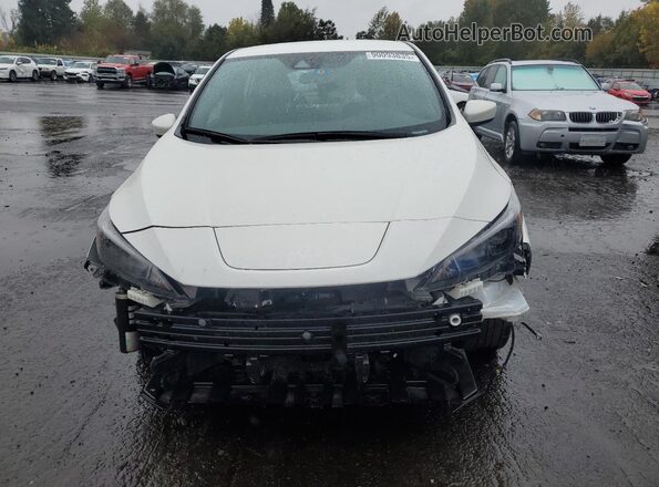 1N4BZ1CVXMC555687 2021 NISSAN LEAF White Widok z przodu