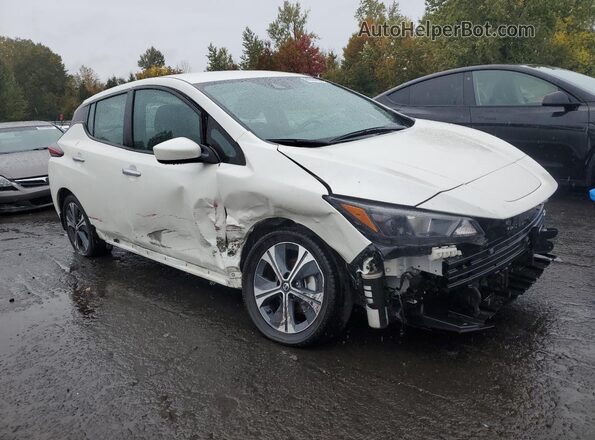1N4BZ1CVXMC555687 2021 NISSAN LEAF White Przód prawy