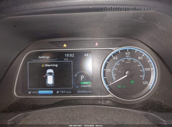 1N4BZ1DP3LC308476 2020 NISSAN LEAF Gray Widok tylnych siedzeń