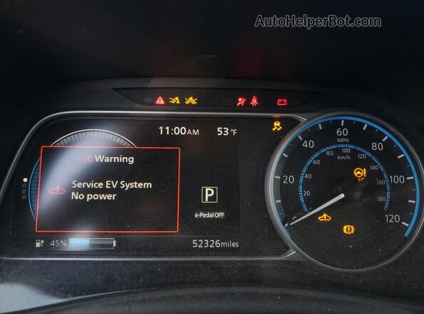 1N4BZ1DV4MC552637 2021 NISSAN LEAF Белый Вид щитка приборов