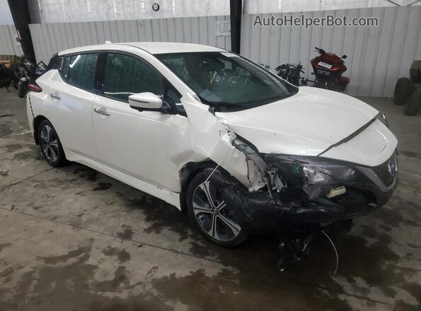 1N4BZ1DV4MC552637 2021 NISSAN LEAF Белый Передняя правая четверть