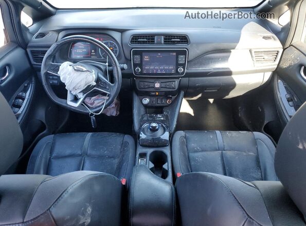 1N4BZ1DV4MC552637 2021 NISSAN LEAF Белый Вид панели приборов