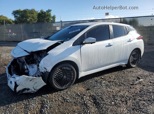 1N4CZ1CV3PC552722 2023 NISSAN LEAF White Vista tres cuartos delantera izquierda