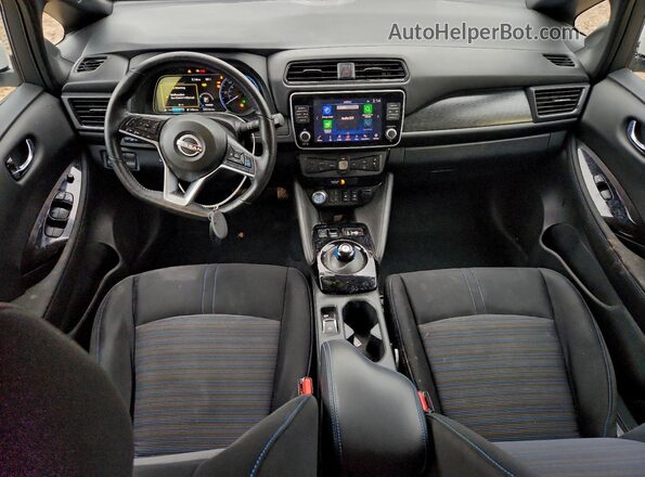 1N4CZ1CV4PC555502 2023 NISSAN LEAF White Widok deski rozdzielczej
