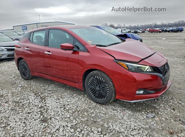 1N4CZ1CV7RC553665 2024 NISSAN LEAF Темно-бордовый Передняя правая четверть