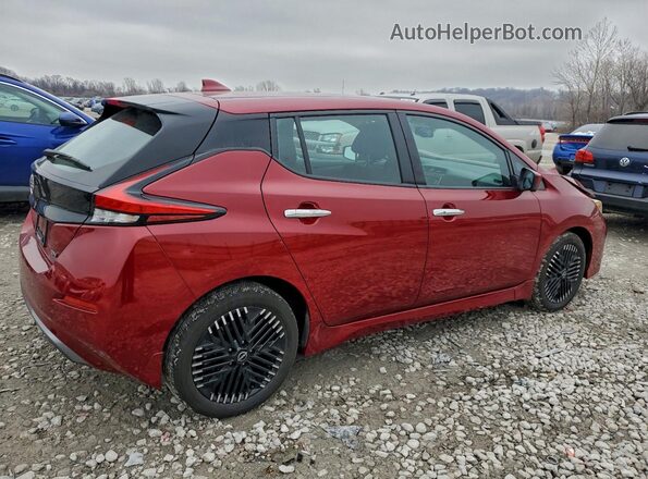 1N4CZ1CV7RC553665 2024 NISSAN LEAF Темно-бордовый Задняя правая четверть