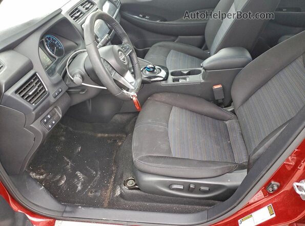 1N4CZ1CV7RC553665 2024 NISSAN LEAF Темно-бордовый Вид салона спереди
