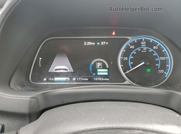 1N4CZ1CV7RC553665 2024 NISSAN LEAF Темно-бордовый Вид щитка приборов