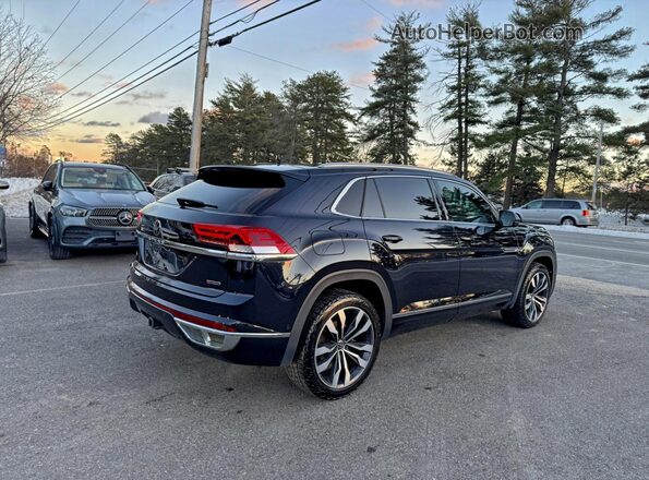 1V2FE2CA8NC202374 2022 VOLKSWAGEN ATLAS Черный Задняя правая четверть