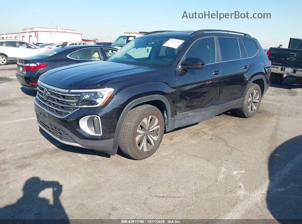 1V2LR2CA8SC558813 2025 VOLKSWAGEN ATLAS Черный Передняя левая четверть