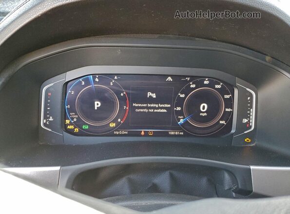 1V2NE2CA9LC222044 2020 VOLKSWAGEN ATLAS Черный Вид щитка приборов