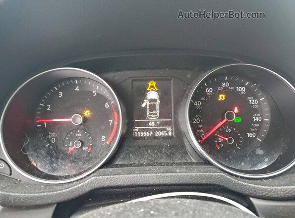 1VWAA7A34JC039982 2018 VOLKSWAGEN PASSAT Черный Вид щитка приборов