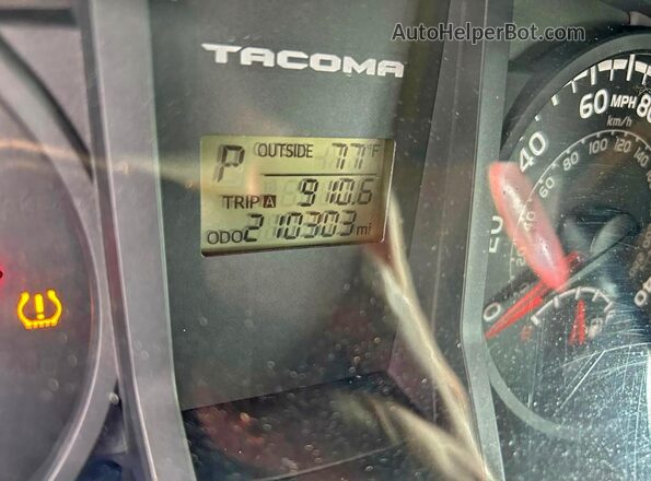 5TFRX5GN2GX051261 2016 TOYOTA TACOMA Silver Вид щитка приладів