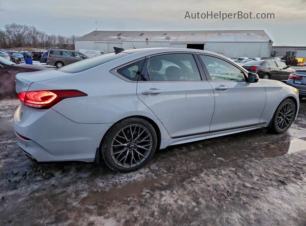 KMHGN4JBXKU290794 2019 GENESIS G80 Белый Передняя правая четверть