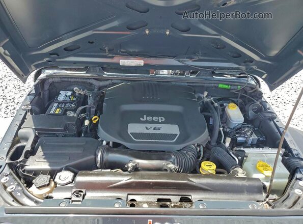 1C4BJWDG4HL678163 2017 JEEP WRANGLER Gray Engine compartment view