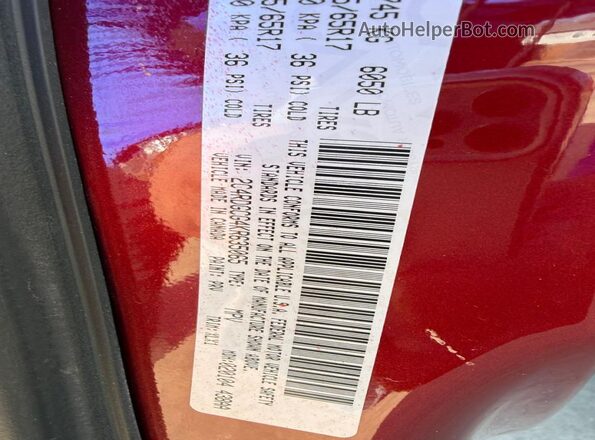 2C4RDGCG4KR635065 2019 DODGE CARAVAN Темно-бордовый Вид задней части салона