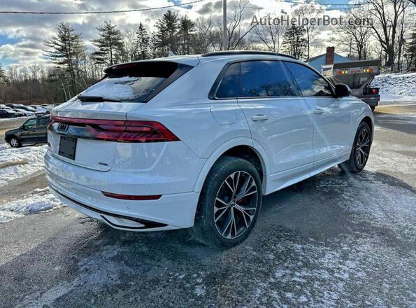 WA1AVAF10LD017366 2020 AUDI Q8 Белый Передняя правая четверть