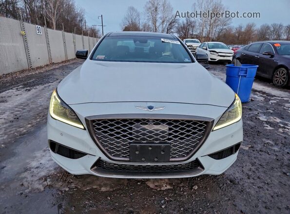 KMHGN4JBXKU290794 2019 GENESIS G80 Белый Вид сзади