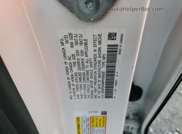 2HKRS3H48PH306628 2023 HONDA CR-V Белый Панорамный вид салона 360°