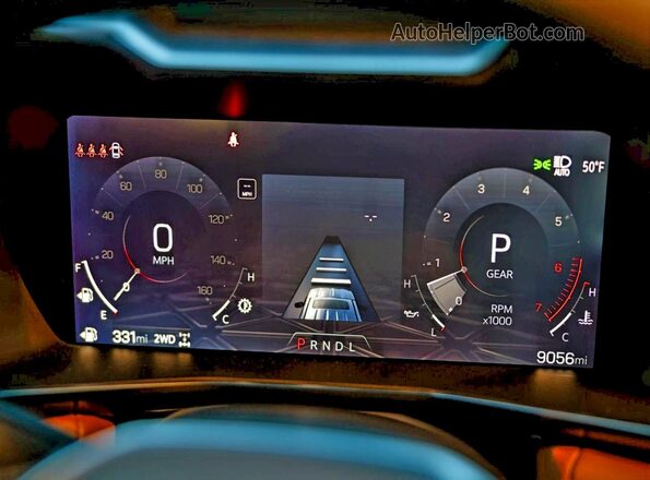 1GTP6DEK4R1238861 2024 GMC CANYON Оранжевый Вид щитка приборов