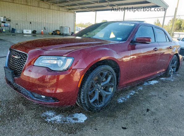 2C3CCABG4NH218048 2022 CHRYSLER 300 Burgundy Vista tres cuartos delantera izquierda