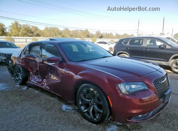 2C3CCABG4NH218048 2022 CHRYSLER 300 Burgundy Delantero derecho