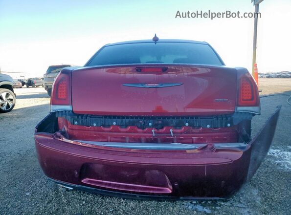 2C3CCABG4NH218048 2022 CHRYSLER 300 Burgundy Vista trasera