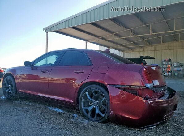 2C3CCABG4NH218048 2022 CHRYSLER 300 Burgundy Trasero izquierdo