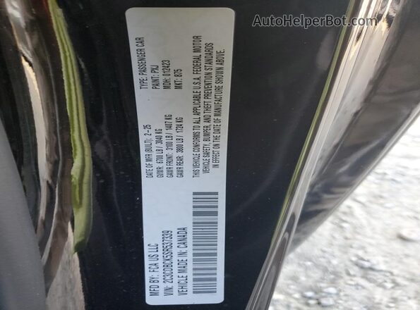 2C3CDBCK5SR537339 2025 DODGE CHARGER Черный Вид подкапотного пространства