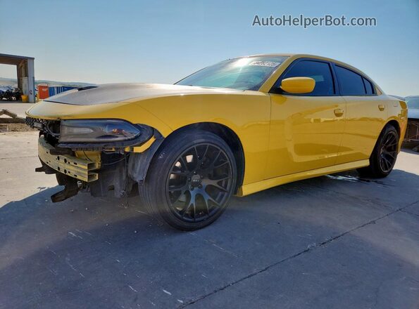 2C3CDXCT0HH532568 2017 DODGE CHARGER Yellow Передня ліва чверть
