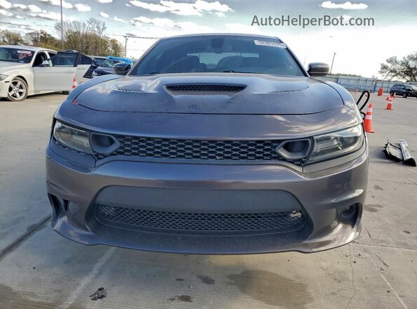 2C3CDXCT0LH108185 2020 DODGE CHARGER Charcoal Front view