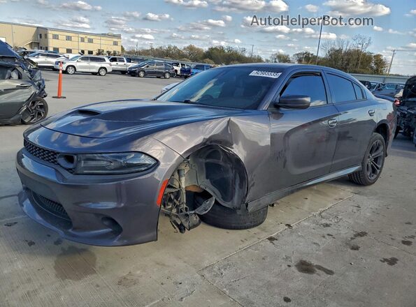 2C3CDXCT0LH108185 2020 DODGE CHARGER Charcoal Front left