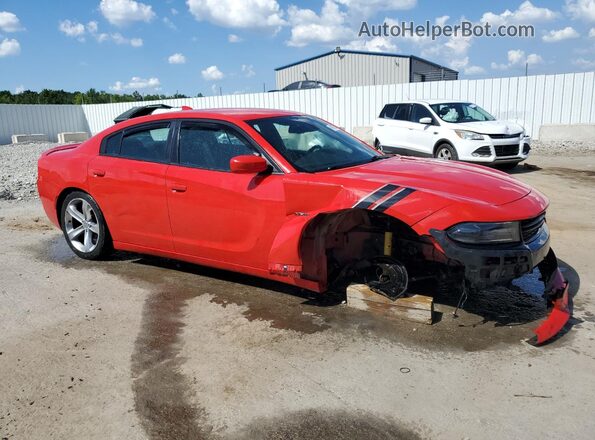 2C3CDXCT5GH203590 2016 DODGE CHARGER Red Przód prawy