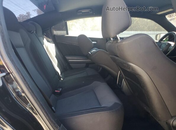 2C3CDXCT5HH562309 2017 DODGE CHARGER Black Widok tylnych siedzeń