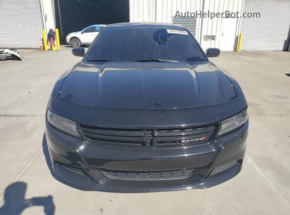 2C3CDXCT5HH562309 2017 DODGE CHARGER Black Widok z przodu