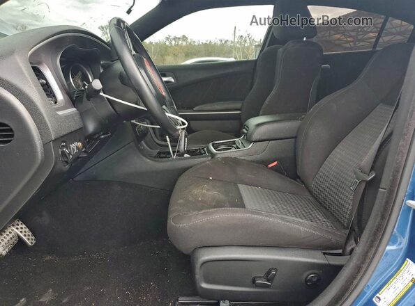 2C3CDXGJ2LH162130 2020 DODGE CHARGER Blue Widok wnętrza z przodu