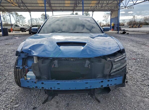 2C3CDXGJ2LH162130 2020 DODGE CHARGER Blue Widok z przodu